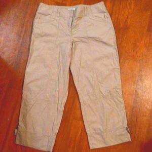 Ann Taylor Loft Cargo pedal pushers pants